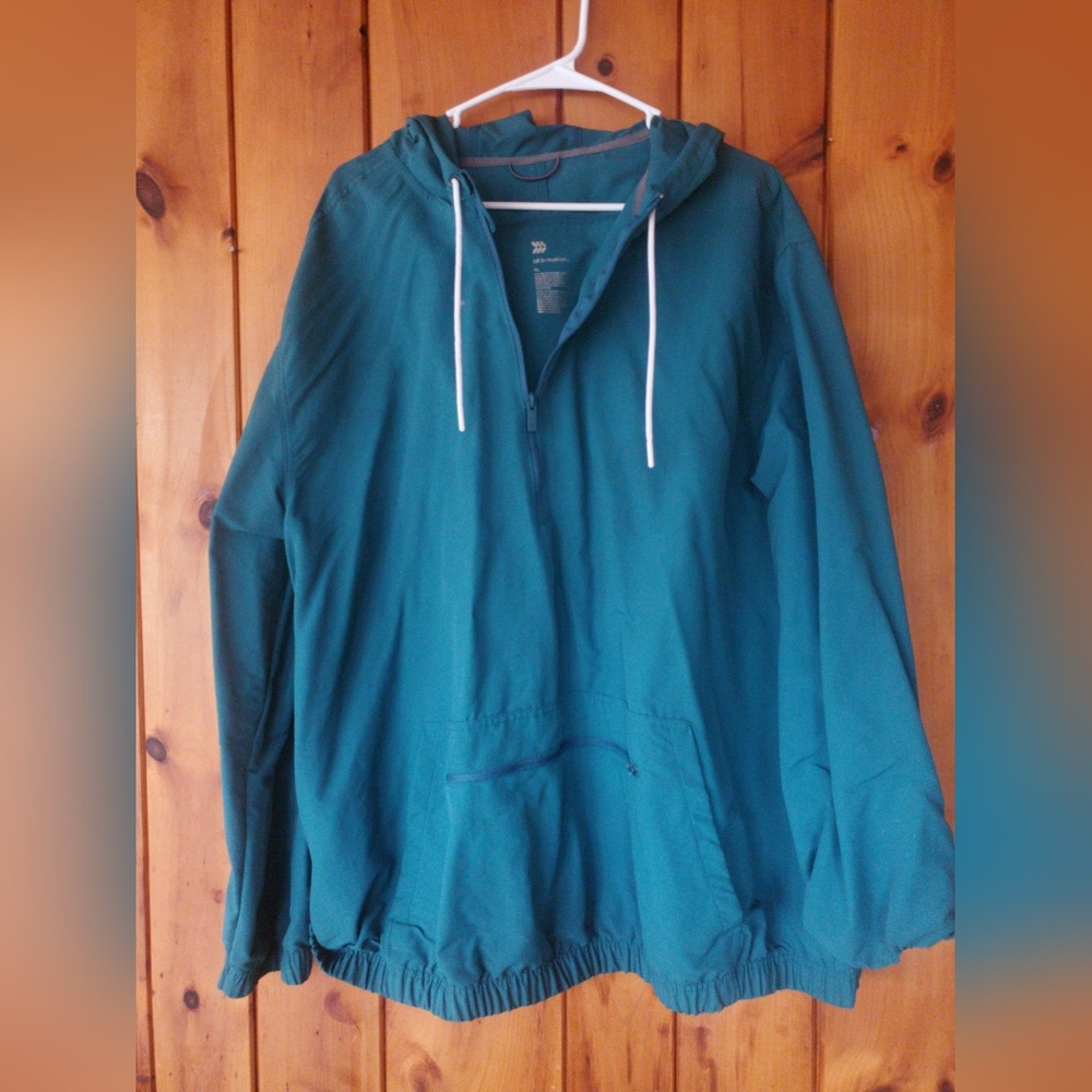 Teal Pullover Windbreaker All In Motion